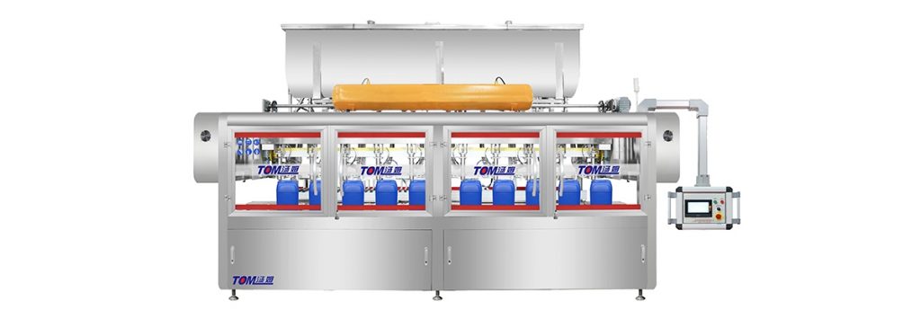 Automatic three-row weighing filling machine