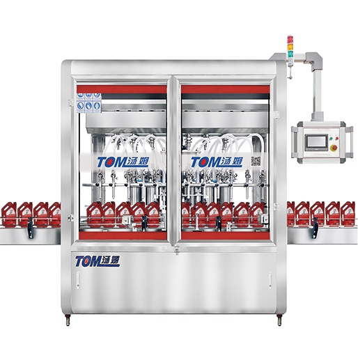 In-line automatic piston filling machine