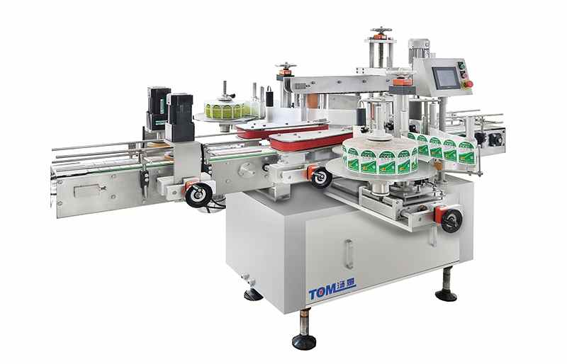 Self-adhesive double-sided labeling machine