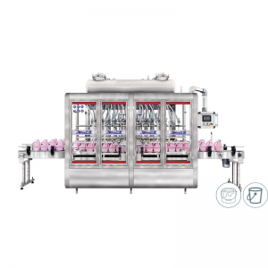 GZH-DA High Automation Linear Piston Filling Machine (1L-5L) 6/8/10/12 Filling Heads